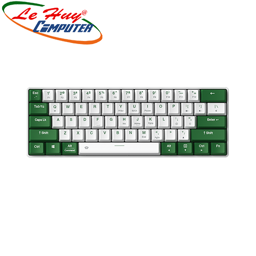 Bàn phím cơ không dây DareU EK861 Bluetooth (Red/Brown switch)