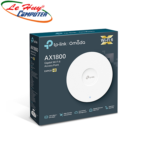 Thiết bị mạng - Router Wifi Gắn Trần TP Link EAP620 HD Băng Tần Kép AX1800