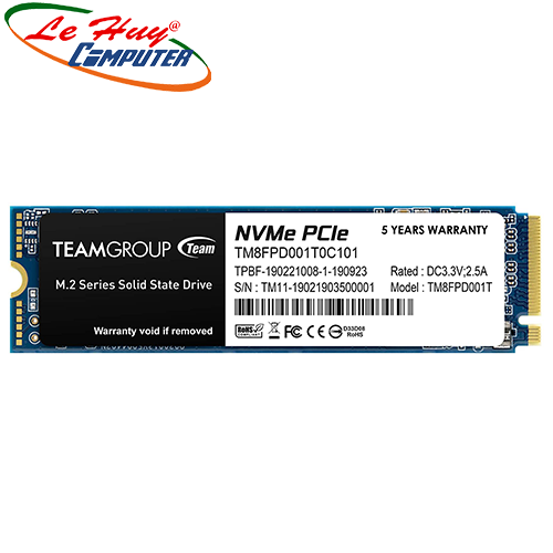Ổ cứng máy tính SSD TEAM MP33 PRO M.2 2280 1TB PCIe 3.0 x4 with NVMe 1.3 (TM8FPD001T0C101)