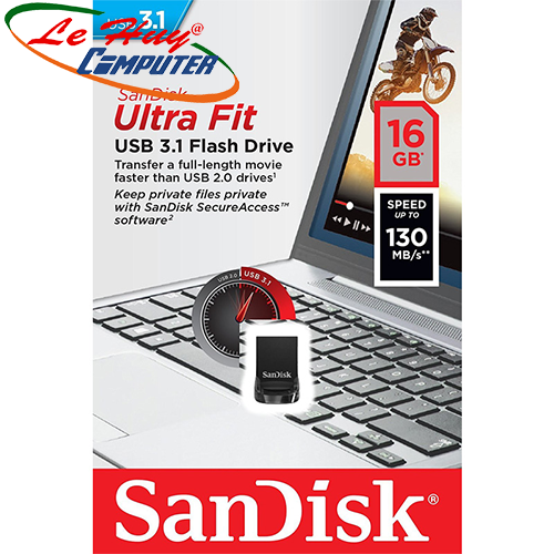 USB SANDISK Ultra Fit CZ430 16GB 3.1 SDCZ430-016G-G46