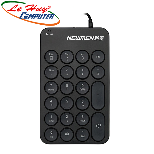 Bàn phím số Newmen TK-031 (Đen/Trắng)