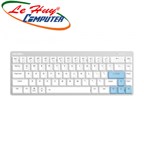 Bàn phím cơ không dây Dareu EK868 WHITE 68KEY (Brown/Red switch)