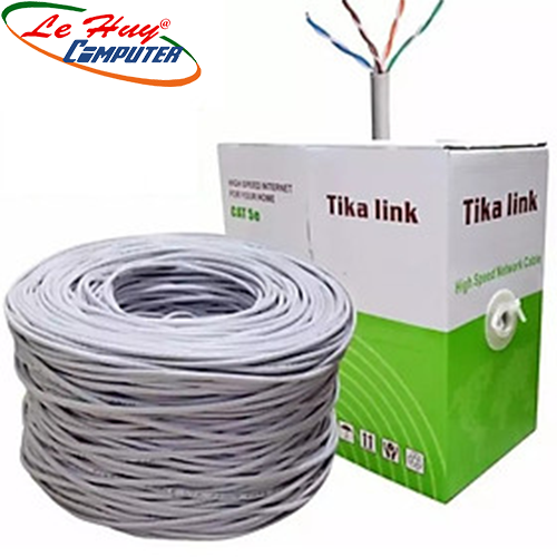 CÁP MẠNG CAT5 UTP Tika Link 305m, tiết diện 0.42