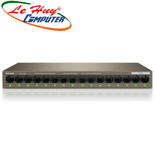 Thiết bị chuyển mạch Switch Tenda TEG1016M 16Port 10/100/1000 Gigabit