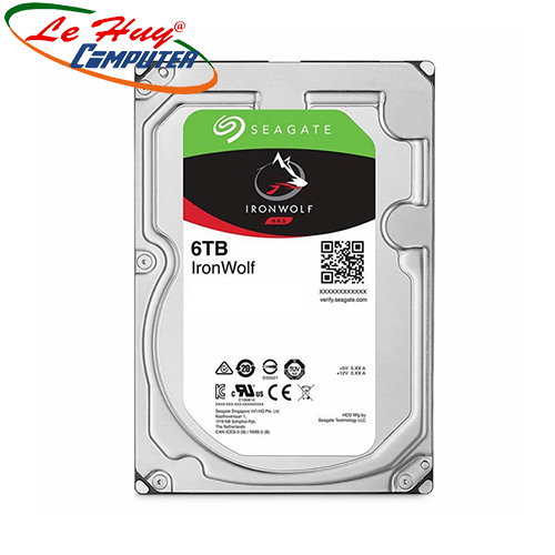 Ổ cứng HDD Seagate IronWolf 6TB 3.5 inch SATA III 256MB Cache 5400RPM ST6000VN001