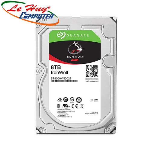 Ổ cứng HDD Seagate IronWolf 8TB 3.5 inch SATA III 256MB Cache 7200RPM ST8000VN004