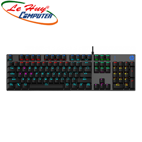Bàn phím cơ HP GK400F Blue Switch RGB