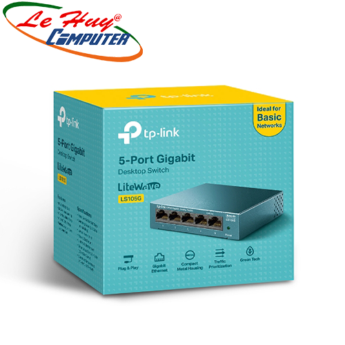 Thiết bị chuyển mạch Switch TP-Link LS105G 5 cổng RJ45 10/100/1000Mbps