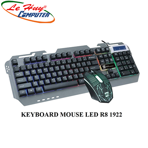Combo Phím Chuột Có Dây R8 1922 Led USB