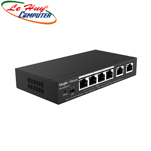 Thiết bị chuyển mạch Switch RUIJIE RG-ES206GC-P 4 ports POE + 2 ports RJ45 uplink