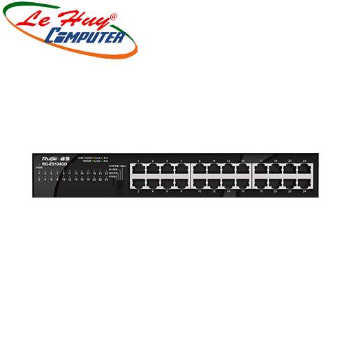 Thiết bị chuyển mạch Switch RUIJIE RG-ES124GD 24-Port 10/100/1000Mbps