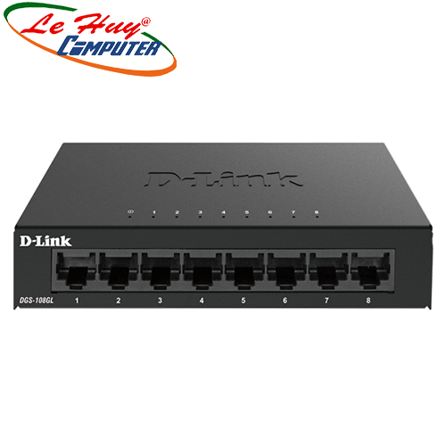 Thiết bị chuyển mạch Switch D-Link DGS-108GL 8 cổng 10/100/1000M Sắt