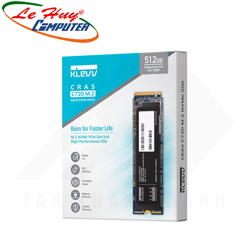 Ổ cứng SSD Klevv Cras C720 512GB M.2 Nvme PCIe Gen 3x4