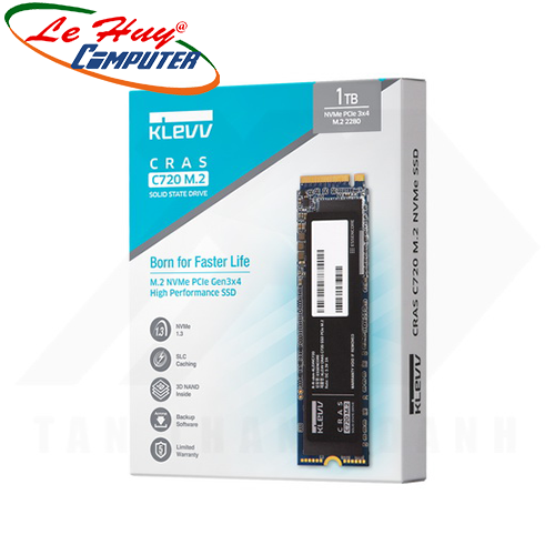Ổ cứng SSD Klevv Cras C720 1TB M.2 Nvme PCIe Gen 3x4