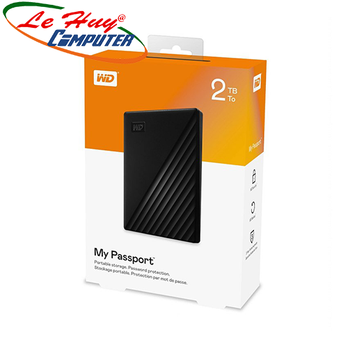 Ổ Cứng Di Động Western Digital My Passport 2TB 2.5 inch USB 3.2 đen - WDBYVG0020BBK-WESN