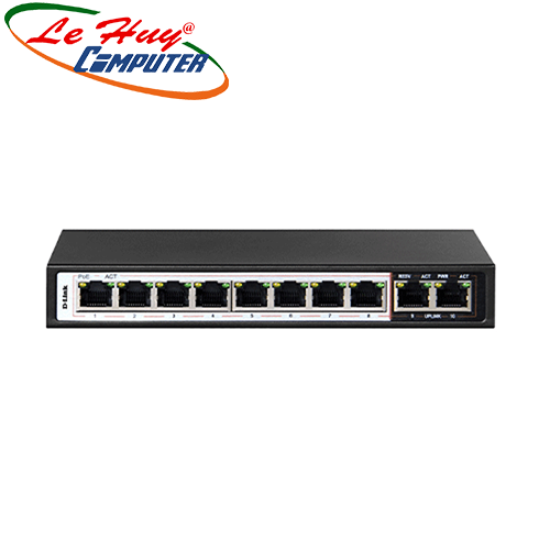 Thiết bị chuyển mạch Switch D-Link DGS-F1010P-E 8-Port 10/100/1000 PoE