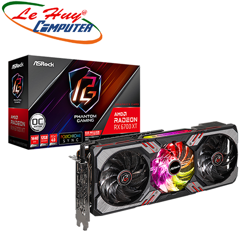 VGA Asrock Radeon RX 6700 XT Phantom Gaming D 12GB OC (RX6700XT PGD 12GO)