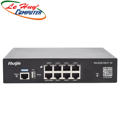 Thiết bị chuyển mạch Switch RUIJIE RG-EG2100-P V2 8-port 1000BASE-T Smart