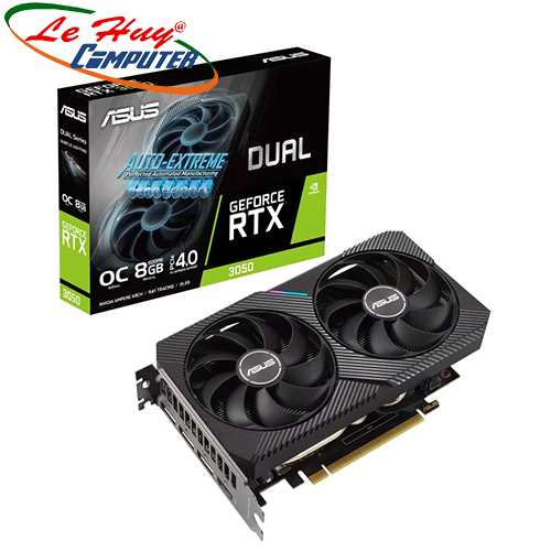Card màn hình - VGA ASUS Dual RTX 3050 OC 8GB (DUAL-RTX3050-O8G-V2)