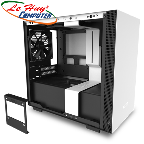 Vỏ máy tính NZXT H210 MATTE WHITE/BLACK