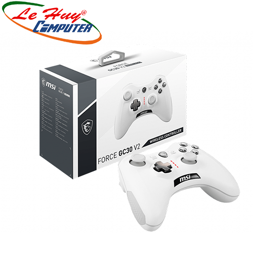 Tay cầm chơi game không dây MSI Force GC30 V2 Trắng