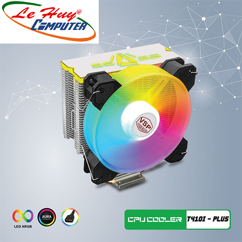 Tản Nhiệt CPU VSP T410i PLUS Trắng Led ARGB
