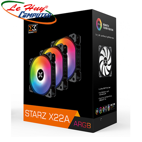 Fan Case Xigmatek STARZ - X22A ARGB (EN48458) - 3 PACK + CONTROLLER