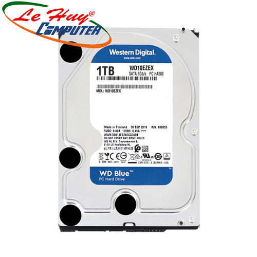 Ổ Cứng HDD Western 1TB Blue 3.5 inchSATA III 64MB Cache 7200RPM WD10EZEX