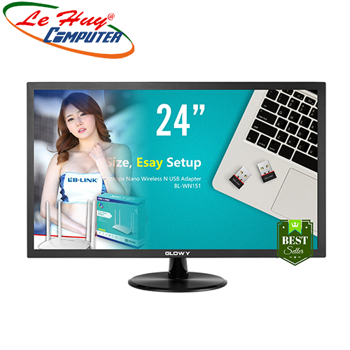 Màn hình máy tính GLOWY 24 G24VF 24Inch FullHD VGA-HDMI