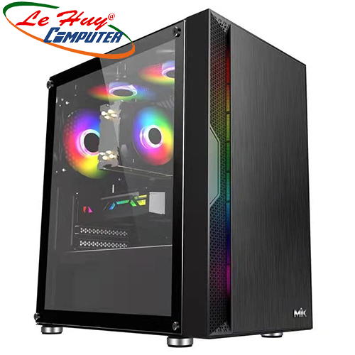 Vỏ máy tính MIK TM06 Black (Led Strip ARGB sync main)