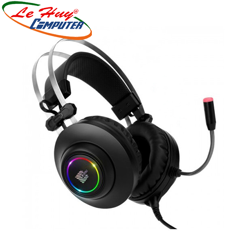 Tai nghe Over-ear Zidli Score SH320 7.1 RGB USB (Đen/Xanh/Trắng)