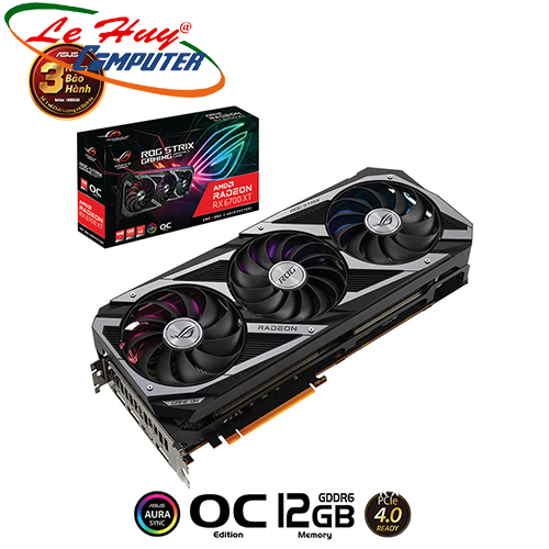 Card màn hình - VGA ASUS ROG Strix Radeon RX 6700 XT OC 12GB (ROG-STRIX-RX6700XT-O12G-GAMING)