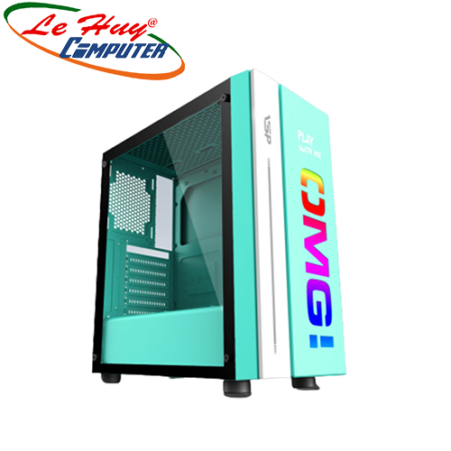 Vỏ máy tính VSP OMG-II Xanh Led Gaming