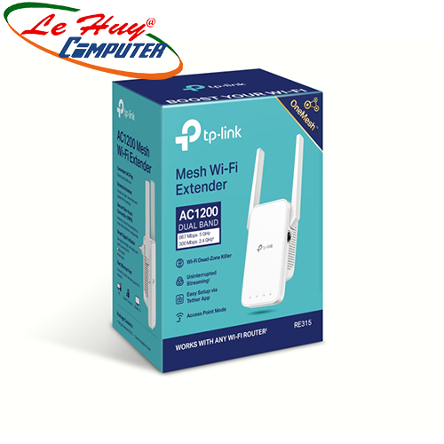 Bộ Mở Rộng Sóng TP-LINK RE315 AC1200 2 băng tần