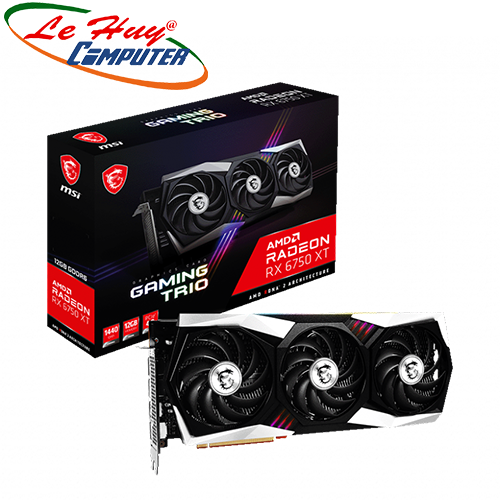 Card Màn Hình - VGA MSI Radeon RX 6750 XT GAMING X TRIO 12G