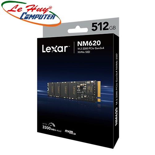 Ổ cứng SSD Lexar 512GB NM620 M.2 2280 PCIe NVMe Gen3 x4 LNM620X512G-RNNNG