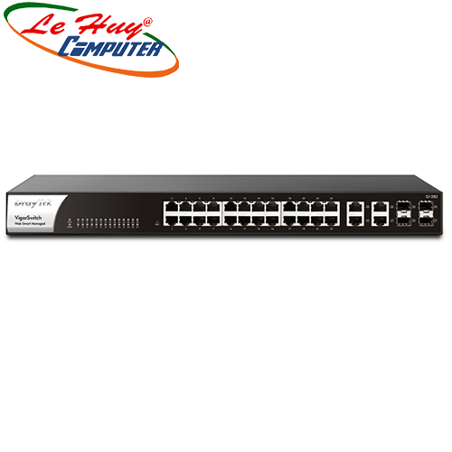 Thiết bị chuyển mạch Switch Draytek VigorSwitch G1282 24-Port