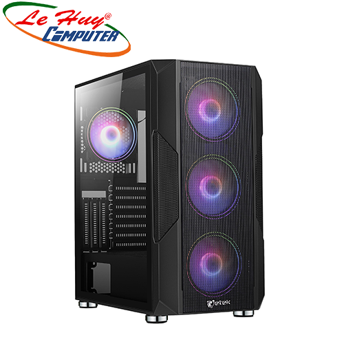 Vỏ máy tính Jetek SQUID Z4 - Tặng kèm 3 Fan RGB