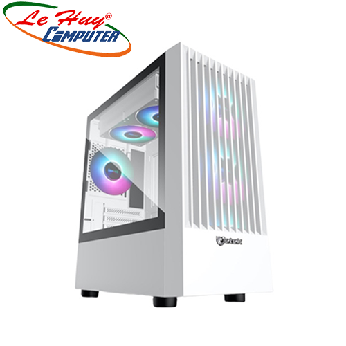Vỏ máy tính Jetek GAME X1 White - Tặng kèm 3 Fan