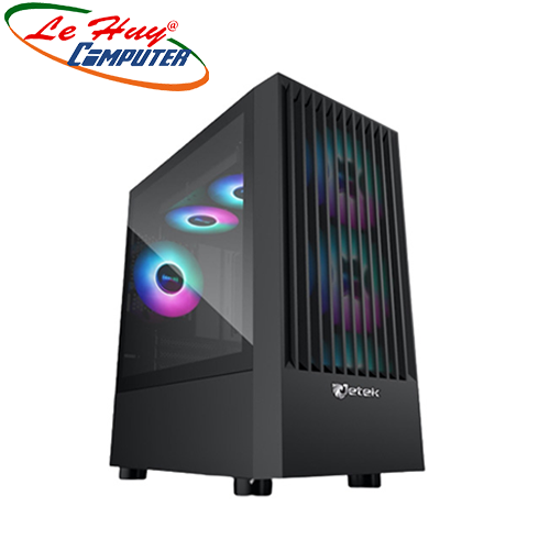 Vỏ máy tính Jetek GAME X1 Black - Tặng kèm 3 Fan