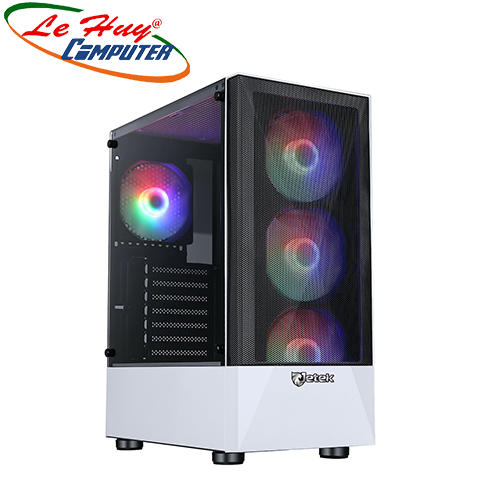 Vỏ máy tính Jetek GAME Squid R3 White - Tặng kèm 3 Fan