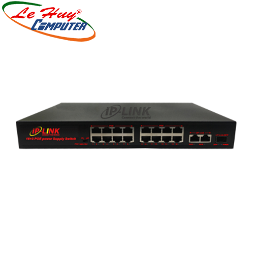 Switch IP-Link IPL-16POE 16 Port PoE + 2 Port Up Link + 1 Port SFP