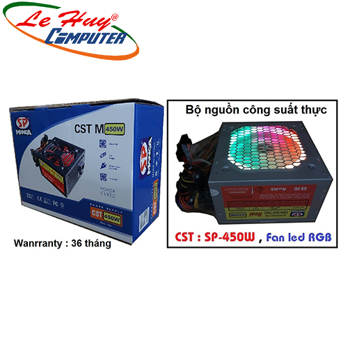 Nguồn máy tính SP M450 450W LED RGB