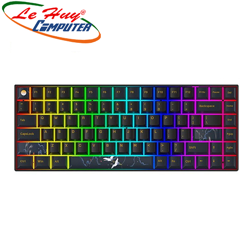 Bàn phím cơ không dây Newmen GM840 Pro Hạc Trăng Mây Led RGB Dual mode (Red/White Switch)