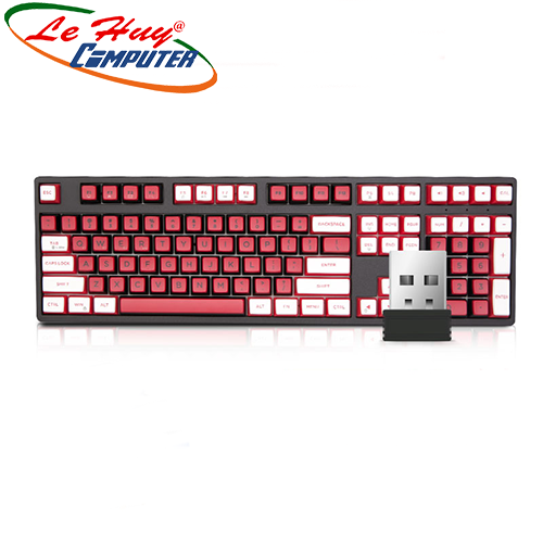 Bàn phím cơ không dây Newmen GM1080 Led RGB Dual mode (Red Switch)