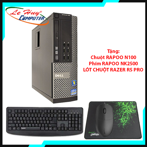Máy bộ Dell Optiplex 7010SFF Core I5-3470 ( 6M/3.6Ghz), Ram 4GB, SSD 120GB, DVD, Free OS, K+M