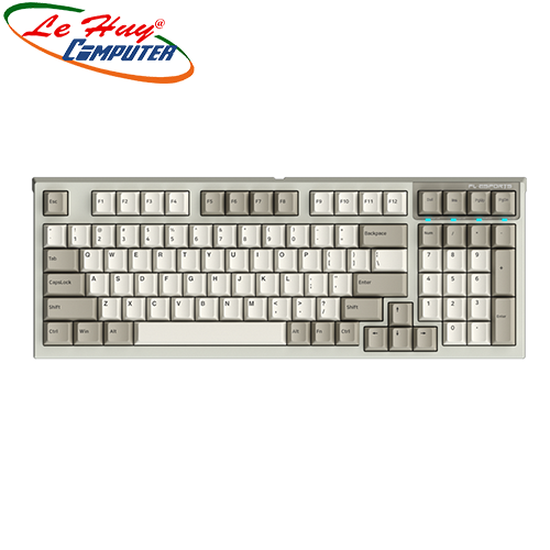 Bàn phím cơ FL-Esports FL980CPS Retro Grey LED RGB (White/Brown/Red Switch)