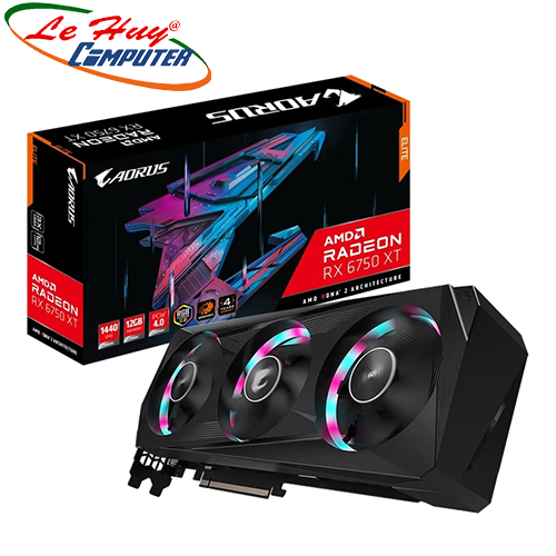Card Màn Hình - VGA GIGABYTE AORUS Radeon RX 6750 XT ELITE 12G (GV-R675XTAORUS E-12GD)