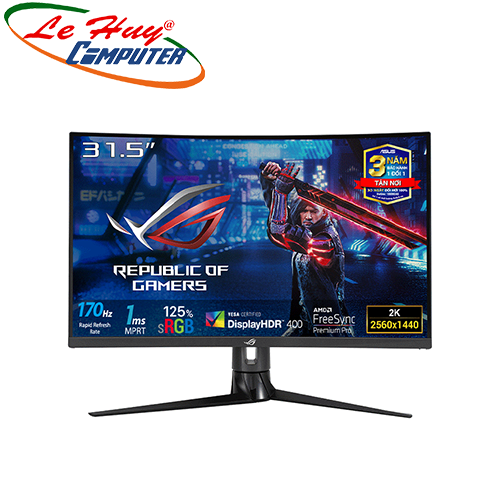 Màn hình LCD cong Asus ROG Strix XG32VC 32Inch WQHD 170Hz 1ms VA