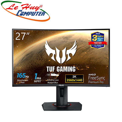 Màn hình LCD cong Asus TUF GAMING VG27WQ 27Inch WQHD 165Hz 1ms VA Loa
